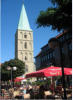 Pauluskirche, ein Wahrzeichen von Hamm, aus dem 13.-14.Jh.. Sie ist 79 m hoch. Die ursprüngliche Barockhaube wurde nach seiner Zerstörung (1944) durch einen achteckigen Turm ersetzt.